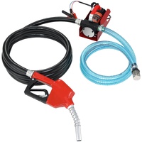 VEVOR Fuel Transfer Pump, 12V DC, 10 GPM, 8 m Lift, Portable Electric Diesel Transfer Extractor Pump Kit with Automatic Shut-off Nozzle, Delivery & Su
