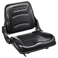VEVOR Universal Forklift Seat, Fold Down Tractor Seat with Adjustable Angle Back and Micro Switch, 16-34 cm Extended Slot Comfortable Forklift Seat fo