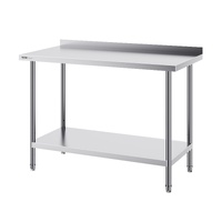 VEVOR 24 x 48 x 36 Inch Stainless Steel Work Table, Commercial Food Prep Worktable Heavy Duty Prep Worktable, Metal Work Table with Adjustable Height 