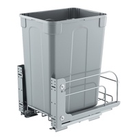 VEVOR Pullout Trash Can for Kitchen Cabinets, Garbage Waste Recycling Bin, Under Mount Waste Container, with Heavy Duty Metal Soft Close Sliding Syste