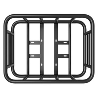 VEVOR Rear Bike Basket Large Bicycle Basket with Cargo Net Rainproof Cover Liner