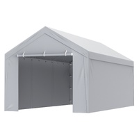 VEVOR Carport Replacement Canopy Cover Top + Side Wall 10 x 20 ft, Garage Tent Shelter Tarp Heavy-Duty Waterproof & UV Protected, Easy Installation wi