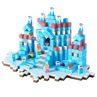VEVOR Magnetic Blocks, 150 PCS Glacier Castle Set, Magnetic Building Cubes for Kids, STEM Montessori Sensory Toys for Christmas Birthday Gift, Constru