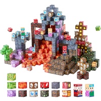 VEVOR Magnetic Blocks, 150 PCS Dark Castle Set, Magnetic Building Cubes for Kids, STEM Montessori Sensory Toys for Christmas Birthday Gift, Constructi