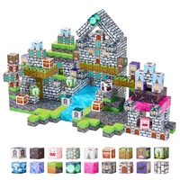 VEVOR Magnetic Blocks, 100 PCS Cemetery Zombies Set, Magnetic Building Cubes for Kids, STEM Montessori Sensory Toys for Christmas Birthday Gift, Const