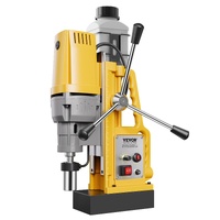 Magnetic Drill, 1400W Motor 2 in Boring Diameter, 2922 lbf Portable Electric Mag Drill Press, 0-750 RPM Variable Speed, Drilling Machine for Metal Sur
