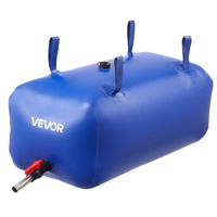 VEVOR Water Storage Bladder 113L Large Capacity Water Bag, Portable & Collapsible Soft Waters Container, Leakproof & Tear-Resistant PVC Emergency Wate