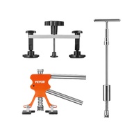 VEVOR 69 PCS Dent Repair Kit, Auto Car Body Paintless Dent Removal Tool Kit, Golden Lifter, Bridge Puller, Slide Hammer Tool Kit for Automobile Body, 