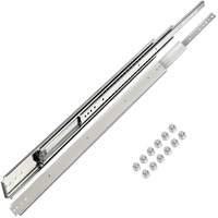 VEVOR Drawer Slide Soft Close Drawer 1Pair 48" Ball Bearing Full Extension 500lb