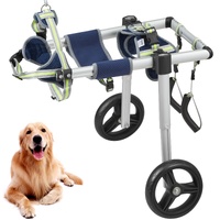 VEVOR 2 Wheels Dog Wheelchair for Back Legs, Pet Wheelchair Lightweight & Adjustable Assisting in Healing,  Dog Cart/Wheelchair for Injured, Disabled,