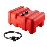 Boat Fuel Tank Portable Marine Outboard Gas Tank 12 Gal/55L with Hose