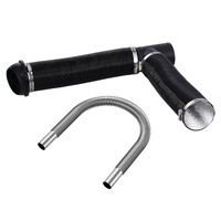 VEVOR Diesel Heater Pipe Ducting Set, 3" Extendable Air Duct Hose, 1" Stainless Steel Exhaust Pipe, 2 Air Vents, Tee Air Outlet Connector and Hose Cla