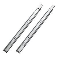 Drawer Slides, 18 inch, 10 Pairs Full Extension Ball Bearing Cabinet Rails, 100 LB Load Capacity Heavy Duty Side Mount Dresser Drawer Slides, Drawer T