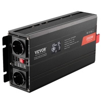 VEVOR Pure Sine Wave Inverter, 2000 Watt,  Power Inverter with 2 AC Outlets 2 USB Port 1 Type-C Port, LCD Display and Remote Controller for Medium-Siz