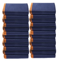 VEVOR Moving Blankets, 2032 x 1829 mm, 29.5 kg/dz, 12 Packs, Professional Non-Woven & Recycled Cotton Packing Blanket, Heavy Duty Mover Pads for Prote