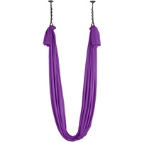 VEVOR Aerial Silk & Yoga Swing, 8 m Length, Aerial Yoga Hammock Kit with 100gsm Nylon Fabric, Full Rigging Hardware & Easy Set-up Guide, Antigravity F