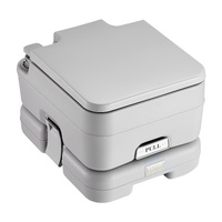 Portable Toilet for Camping with Carry Bag, RV Toilet with 3.2 Gal Waste Tank, Push-Button Pressurized Flush Commode, Leak-proof and Odourless Travel 