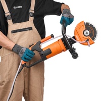 VEVOR Electric Concrete Saw, 7 in Circular Saw Cutter, 2000 W High Power with Max. 2.5 in Cutting Depth, Wet/Dry Disk Saw Cutter Includes Water Line, 