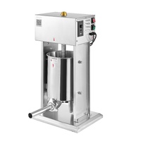 VEVOR Electric Sausage Stuffer, 22 LBS / 10 L Vertical Meat Stuffer, Stepless Speed Control and Foot Pedal, Stainless Steel Heavy Duty Sausage Filler 