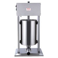 VEVOR Electric Sausage Stuffer, 12 L / 25 LBS Vertical Meat Stuffer, 200W Motor, Stepless Speed Control and Foot Pedal, Made of Food-grade 304 Stainle