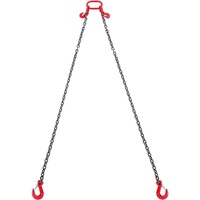 Chain Sling, 10 mm x 180 cm Lifting Chains with Hooks, G80 Engine Chain Hoist Lifts, 5 Ton Lifting Sling Chains for Engine Hoist, Engine Lift Chain wi