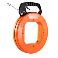 VEVOR Fish Tape, 36.58 m, 3 mm, Steel Wire Puller with Optimized Housing and Handle, Easy-to-Use Cable Puller Tool, Flexible Wire Fishing Tools for Wa