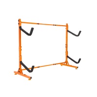 VEVOR Freestanding Kayak Storage Rack, Kayak Stand for 2 Kayak Canoe Paddleboard, Heavy-duty Steel Kayak Hanger Holder with Padded Arms and Adjustable