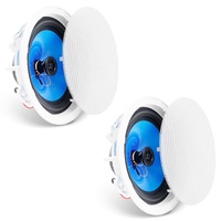 VEVOR 2 PCs 203.2 mm in Ceiling Speakers, 50-Watts, Flush Mount Ceiling & in-Wall Speakers System with Impedance 89dB Sensitivity, for Home Kitchen Li