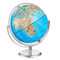 VEVOR Educational Globe for Kids, 254 mm, Interactive AR World Globe with AR Golden Globe APP LED Night Lighting Rotation, STEM Toy Gifts for Kids Com