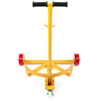 VEVOR 250L Drum Dolly, 544 kg Load Capacity, Barrel Dolly Cart Drum Caddy Round Dolly Steel Low Profile, Heavy Duty Steel Frame with Adjustable Handle