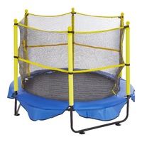 VEVOR 5FT Trampoline for Kids, 60" Indoor Outdoor Trampoline with Safety Enclosure Net, Basketball Hoop and Ocean Balls, Mini Toddler Recreational Tra