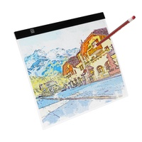 VEVOR Light Board, B4 LED Light Pad Ultra-Thin Portable Light Box, USB Powered Light Table for Art Tracing, Light Box for Diamond Painting, Animation,