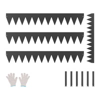 VEVOR Steel Landscape Edging, 4 Packs 40 x 6 in Rust-Resistant Metal Landscape Edging, Bendable Garden Edging Border, Heavy Duty Lawn Edging, Easy-to-