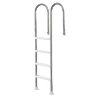 VEVOR 4-Step Stainless Steel Pool Ladder of 2 Handrail for 1371.6 mm Decked Pool