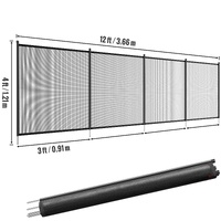 VEVOR Pool Fence, 4 x 12 FT Pool Fences for Inground Pools, Removable Child Safety Pool Fencing, Easy DIY Installation Swimming Pool Fence, 340gms Tes