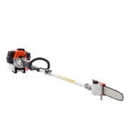 VEVOR Gas Pole Saw, 43CC 2 Stroke Gas Powered Pole Saws with 25.4 cm Cutting Bar, Cordless Tree Trimmer with Rotatable Head, 2.1 to 3.6 m Extendable, 
