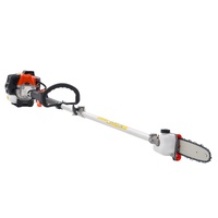 VEVOR Gas Pole Saw, 25CC 2 Stroke Gas Powered Pole Saws with 20.3 cm Cutting Bar, Cordless Tree Trimmer with 650ml Fuel Tank, 2 to 2.74 m Extendable, 