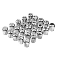 VEVOR 25 pcs ER32 Collet Set, 1/16''-13/16'', ER32 Spring Collet Chuck Set, 0.0006"/15 μm TIR Lathe Chuck Tool with 25 Labeled Storage Boxes, for CNC 