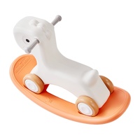 VEVOR 3 in 1 Rocking Horse for Toddlers 1-3 Years, Baby Rocking Horse with Detachable Balance Board and 4 Smooth Wheels, Support up to 80 lbs HDPE Mat