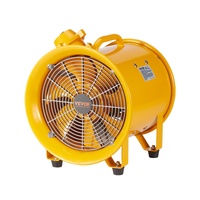 VEVOR Portable Ventilator, 304.8mm/12inch Heavy Duty Cylinder Fan, 550W Strong Shop Exhaust Fan 2500CFM, 3m Power Cord (No charging head), Industrial 