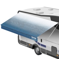 VEVOR RV Awning Fabric Replacement, 6.15m Fabric Length for 6.4m Awning, Heavy Duty 3-Ply 16oz PVC Camper Awning Fabric, Waterproof & UV Protection Ou