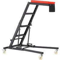 VEVOR Automotive Topside Creeper, with Adjustable Height 48" to 76", 181.44KGS Capacity High Creeper, 4 Swivel Caster Wheels, Heavy Duty Foldable Cree