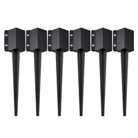 VEVOR Fence Post Anchor Ground Spike 6 Pack 24 x 4 x 4 In Metal Fence Stakes