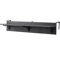 Balcony Hanging Table, 12 x 48 in Folding Balcony Railing Table, Outdoor Balcony Bar Table for Railings, 50 lbs Loading, Fit Railing from 1" to 4.3", 
