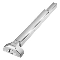 VEVOR Push Bar Door Locks, Stainless Steel Panic Bars for Exit Doors, with Exterior Lever and 3 Keys, Push Bar Panic Exit Device Door Hardware for Met
