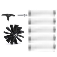 VEVOR 15.24M Dryer Vent Cleaner Kit, 37 Pieces Duct Cleaning Brush, Reinforced Nylon Dryer Vent Brush, Dryer Cleaning Tools Lint Remover with Flexible