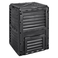 VEVOR Garden Compost Bin 300 L, BPA Free Composter, Large Capacity Outdoor Composting Bin with Top Lid and Bottom Door, Easy Assembling, Lightweight, 