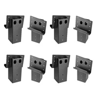 VEVOR Deer Blind Brackets, Outdoor 3.6x3.6 Platform Bracket, Fit 3.5x3.5 In / 88.9x88.9 mm Lumber, 2204lbs/1000kg Capacity Steel Elevator Brackets for