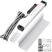 VEVOR 1 Axis Lathe Linear Scale 200mm with Accuracy 0.0002" Optical Length Precision Linear Scale Aluminum Body for Mill Milling Lathe Machine with Ac