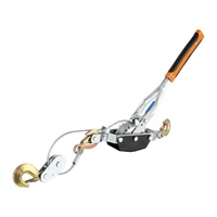 VEVOR Come Along Winch, 5 Ton Max Pulling Capacity, 3.5 m Steel Cable, 3 Hooks, Heavy Duty Ratchet Power Puller Tool with Dual Gears, Automotive Hoist